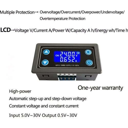 Adjustable Automatic Voltage-Up and Voltage-Down Power Supply Module Constant Voltage and Current Solar Charging XY-SEP4