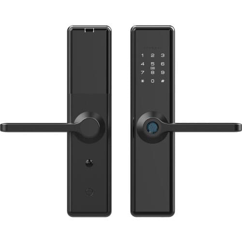 100 Capacity Smart Zinc Alloy Fingerprint / IC card/ password/ Mechanical Key Fingerprint Lock For Indoor Wooden Metal Door Used