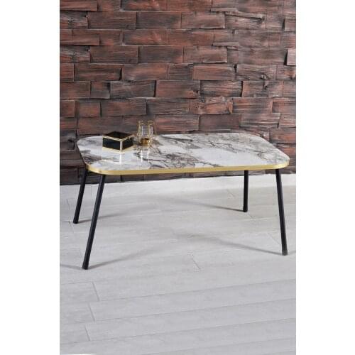 Modern Center Table Nordic Black Metal Toe Gold Rectangle At Mount Medium Coffee Table Tea Coffee Service Table Living Room Living Room