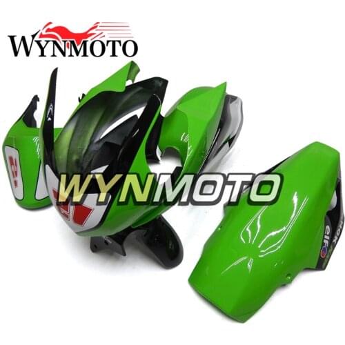Fiberglass Racing Full Fairing Kit For Kawasaki Ninja 250 2008 - 2012 EX250R EX-250R 08 09 10 11 12 Gloss Green Black Bodywork