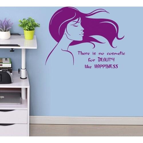 Beauty Salon Sticker Hair Salon Wall Decal Barber Shop Scissor Vinyl Window Decals Decor Mural Hairdresser Glass Sticker