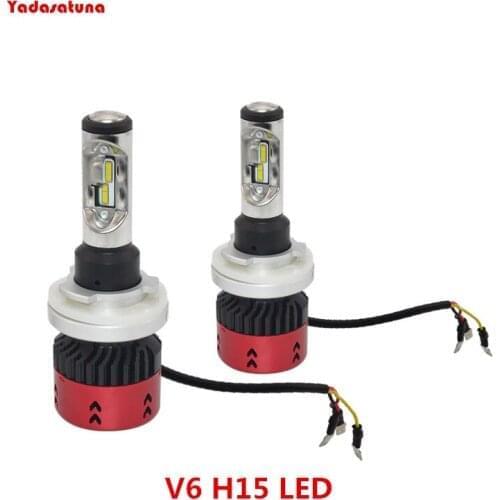 2x Universal Error Free H15 LED 55W Car Head light Lamp DRL Bulb Daytime Running Light for Ford Kuga Golf 7 Mazda CX 5 Audi BMW