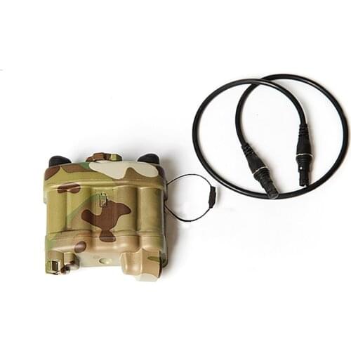 Tactical Battery Power Cable Dummy Kit For NVG AN/PVS-31 Night Vision Batteries Case Multicam Helmet Accessories