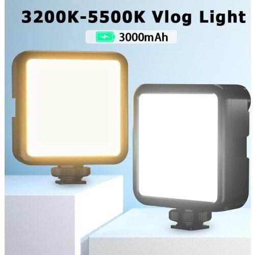 Ulanzi VL81 3200k-5600K 850LM 6.5W Dimmable Mini LED Video Light Smartphone SLR Camera Rechargable Vlog Fill Light