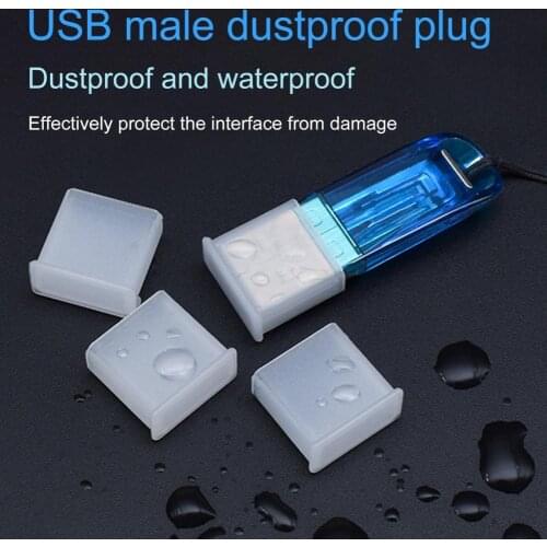 Universal USB Cover Anti-dust Protective PE Mini USB-A Protective Sleeve for U Disk waterproof Anti-corrosion wholesale