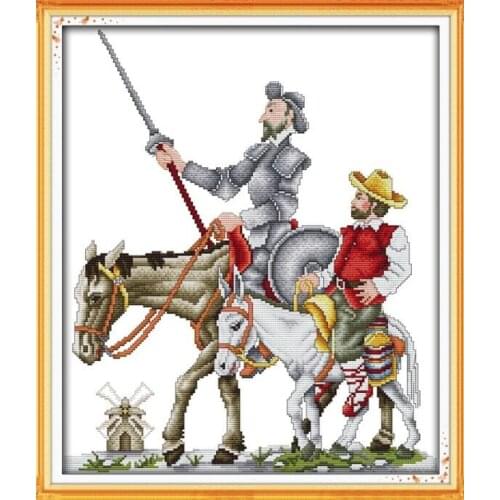 Don Quixote People Needlework,Cross stitch,Sets For Embroidery kits, Printed Patterns Counted Cross-Stitching,DIY Handmade
