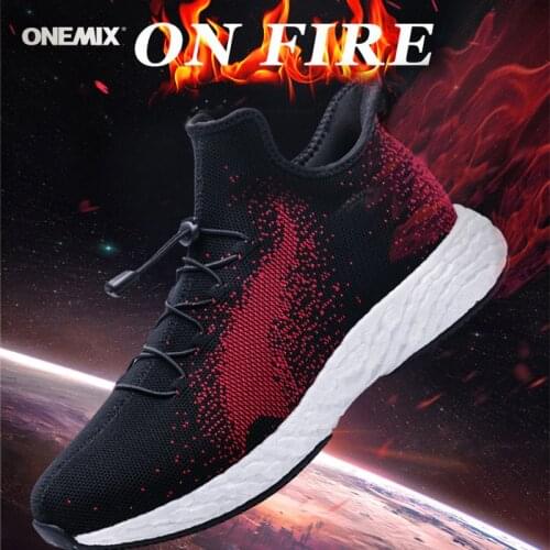 ONEMIX black sneakers women 2021 New Arrival Soft Breathable Lightweight Sport Shoes Slip On Flat Travel Man Running Shoes