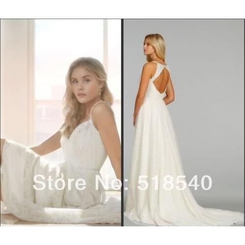 Bridal gown vestido de noiva casamento romantic free shipping bride 2016 new fashionable hot sexy backless lace wedding Dresses