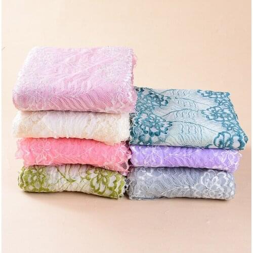 25 yard 18cm bra Stretch Elastic Lace Ribbon Fabric DIY Garment Accessories Sewing Trim Wedding Decoration for headband bra