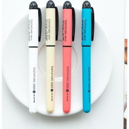 4pcs classic gel pen for writing 0.5mm ballpoint Black Blue Red ink color Office accessories School supplies EB850