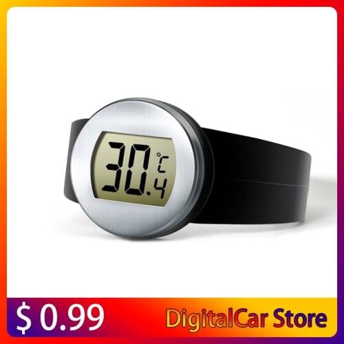Digital LCD Red Wine Bottle Thermometer Electronic Wine Temperature Meter Watch Auto Bottle Thermometer Wine Tools TM-5