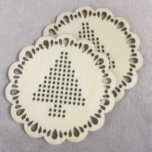 20 pcs christmas wooden hanging crafts laser cut wood christmas ornament christmas tree wood