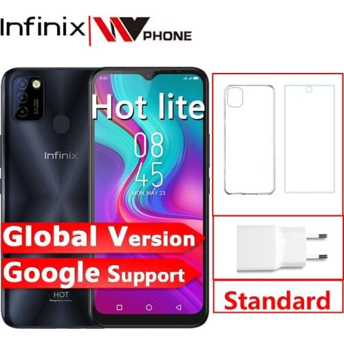 Global Version Infinix Hot 10 Lite 2GB 32GB Mobile Phone 6.6''HD 1600*720P 5000mAh Battery 13MP Camera Helio A20