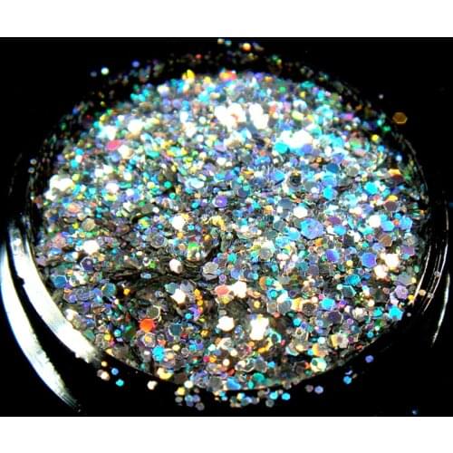 0.2mm Holographic Glitter Dust Powder Nails Art Laser Glitters Powder Nail Glitters Decoration