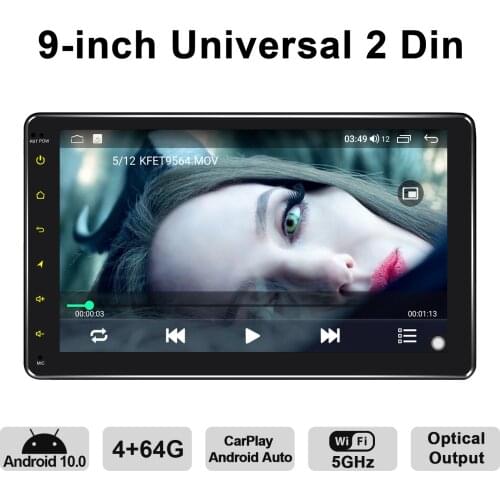 Joying 9inch Double Din Universal Android Car Radio Android10 GPS Navi Carplay Android-auto DSP SPDIF Optical Output 5G WiFi DAB