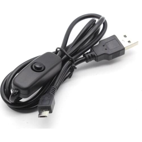 USB To DC Cable 5V 2.5A Micro USB Cable Charger AC Power Supply for Raspberry Pi 4 4B 5V 3A Type C with Switch