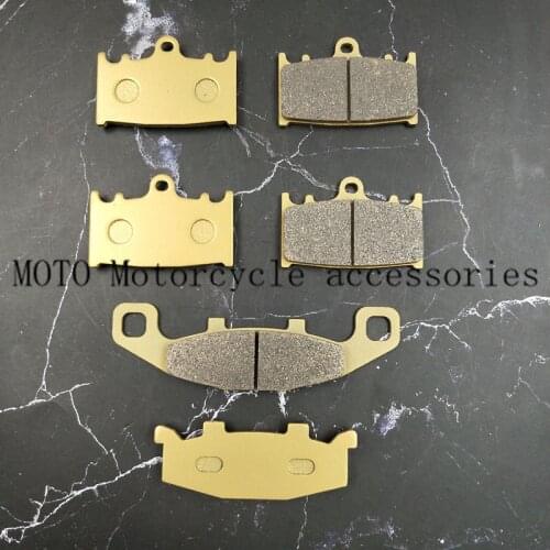For Kawasaki ZZR600 ZZR400 ZZR 600 400 1990-1992 Ninja ZX-6 ZX6 1990-1993 Front Rear Brake Pads Kit Set high quality