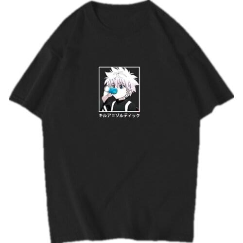 Men Women T-Shirts Japan Anime Hunter X Hunter Hisoka Tshirts Harajuku Fashion Summer Tops Students HipHop Tee Shirt Streetwear