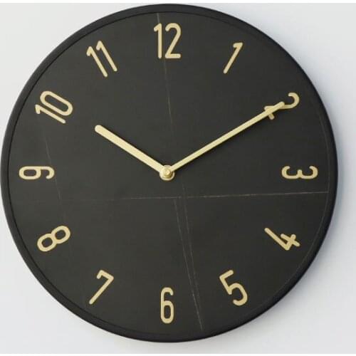 Numbers Black And White Wall Clock Classic Nordic Battery Digital Wall Clock Modern Design Silent Horloge Room Decoration BW50WC