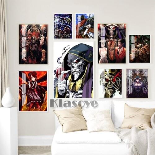 Overlord Japanese Anime Poster Manga Character Print Art Canvas Painting Modern Bedside Background Home Decor Fans Collect Gift