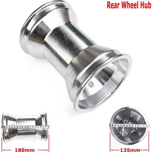 Silver Rear wheel 11X7.10-5 inch aluminum alloy rim wheel hub wheel rim For GO KART KARTING ATV UTV Buggy Good Quality