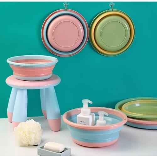 Folding Washbasin Foot Wash Washbasin Household Large Basin Portable Thickened Baby Laundry Tub