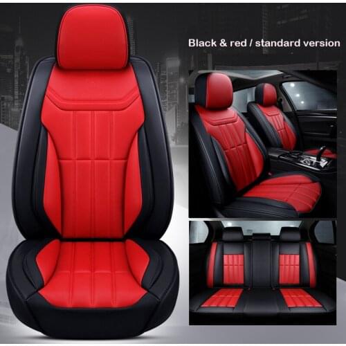 Universal Leather car seat cover for peugeot 206 407 508 308 301 3008 2017 205 106 307 207 car accessories seat covers styling
