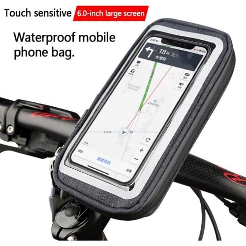 Cycling Bicycle Bike Protective Handlebar Bag Pouch Touch Screen Case For Mobile Phone