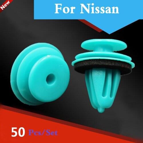 50x Car Bumper Clips Retainer Fastener Rivet Door Panel For Nissan Rt Fairlady Z Moco Murano Note Figaro Fuga Leaf Micra Maxima