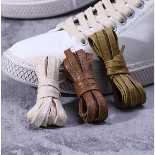 Waxed Shoelaces Leather Shoes Waterproof Cotton Shoe Laces Snow Martin Boots Bootlace Shoelace 120cm