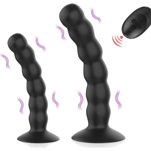 10 Modes Vibrator Butt Plug Anal Beads Wireless Remote Control Vagina Prostate Massage Strong Suction Cup Sex Toys for Women Men