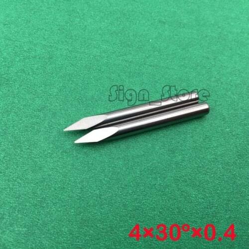 10pcs 30 Degree 0.4mm 4mm Three Arrises High Quality Carbide Steel CNC Router Pyramid engraving Bits