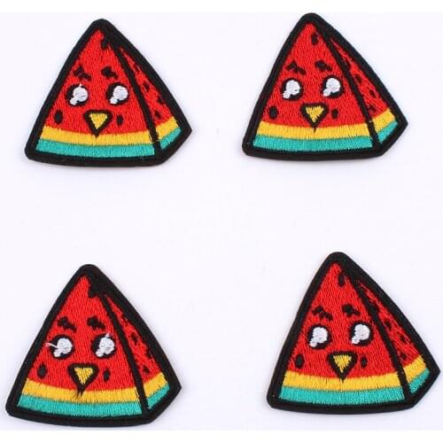 10pcs/lot Funny Watermelon Patch DIY Sew On Jeans Coats Stickers Handmade Repair patchwork Craft Iron On Fruits Appliques PATCH