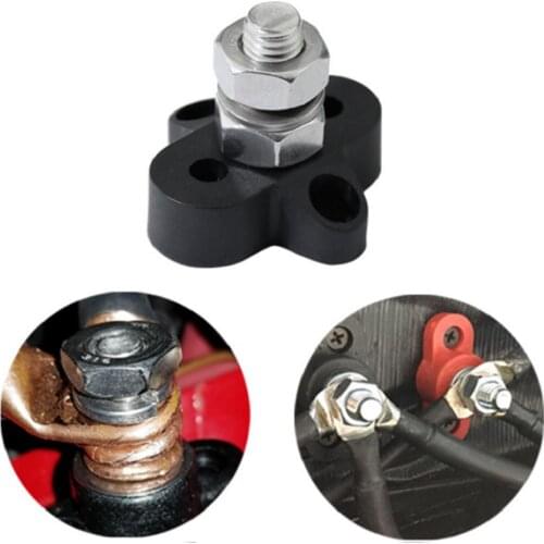 2 Pieces Red & Black Junction Block Power Post Insulated Terminal Stud 8mm