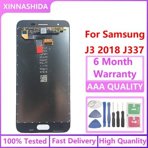 5.0 For Samsung Galaxy J3 2018 LCD J337 J337P J337T SM-J337 Display Touch Screen Digitizer Assembly j3 2018 For SAMSUNG j337 LCD