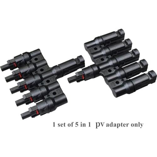 Solar Panel Adapter 2 in 1/3 in1/4 in1/5 in1/6 in1 Connector Cable Splitter Male and female adapter for in parallel connecting