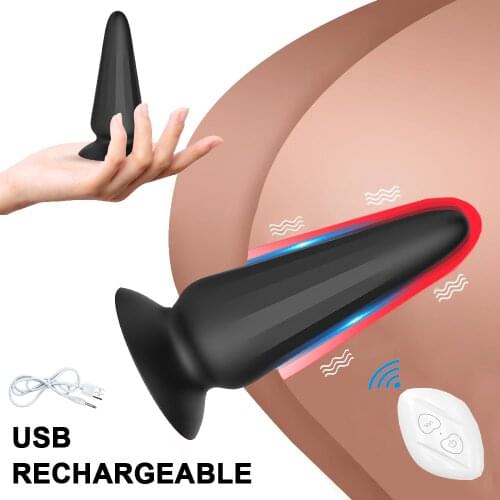 Wireless Remote Control Anal Vibrator Plug Wearable Silicone Butt Plug Prostate Massage G-spot Stimulator Sex Toys For Woman Man