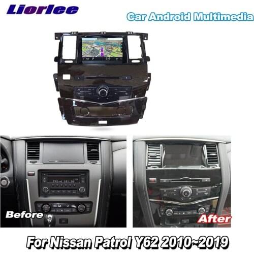 For Nissan Patrol Y62 2010-2019 Car Android Carplay GPS Navi Maps Navigation DVD CD Player Radio Stereo Multimedia