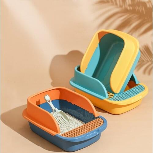 Large Cat Litter Box anti-splashing semi-closed Cat Toilets Bedpan deodorant Goods for cat Sandbox Litter Tray Training Supplies