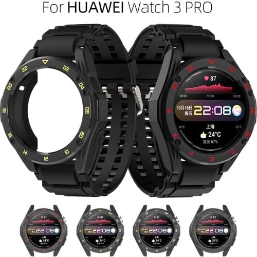 For HUAWEI Watch 3 Pro TPU Case Cover Band Strap Bracelet Charger for HUAWEI Watch3 Pro SmartWatch Shell Protector Accessories
