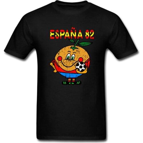 Espana 82 Spain Retro T Shirts orange 1982 vintage Printed tee USA size