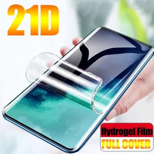 100D Curved Edge Screen Protector For Oneplus 7 Pro 5 6T 6 5T Pro Hydrogel Film For One plus 7T Full Protective Film Not Glass