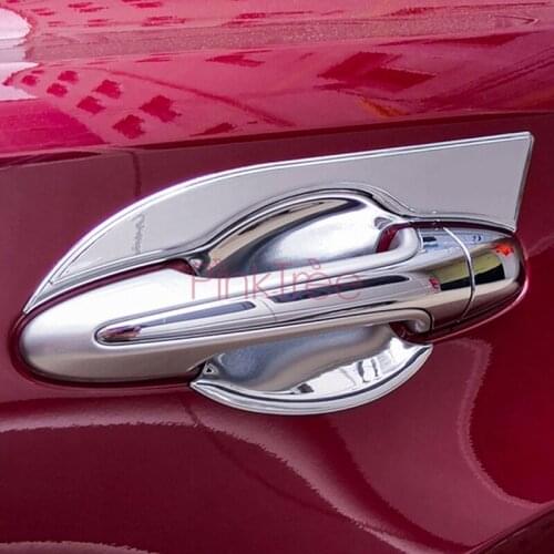 Chrome Door Handle Cover For Toyota RAV4 2013 2014 2015-2019 Handle Bowl Insert Car Styling Accessories Tuning Accessories