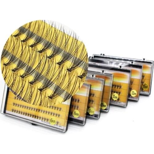 Individual Lashes Natural Style premium synthetic mink individual eyelash extension makeup maquiagem cilios 10D Thickness