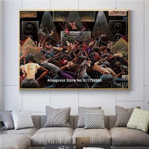 Jump Off Frank Morrison Art Print Canvas Painting Wall Art Picture Posters and Prints for Bedroom Home Decoration