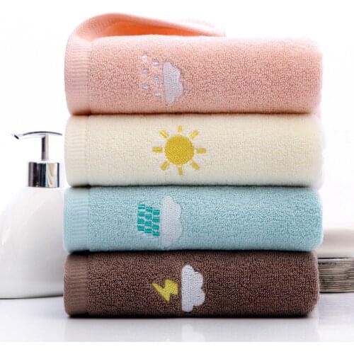 Buy One Get 1 Free Embroidery Cotton Mens And Womens Face Towel 100g Towel Cotton