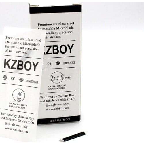 50PCS/100PCS 0.16mm 10/11/12/14/16/18/20S Microblading Blades Sterile for Feather-like Eyebrows Microblade