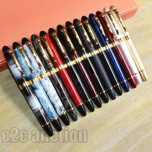 LOTS OF 14 PCS JINHAO X450 18KGP BROAD NIB FOUNTAIN PEN 14 DIFFERENT COLOR