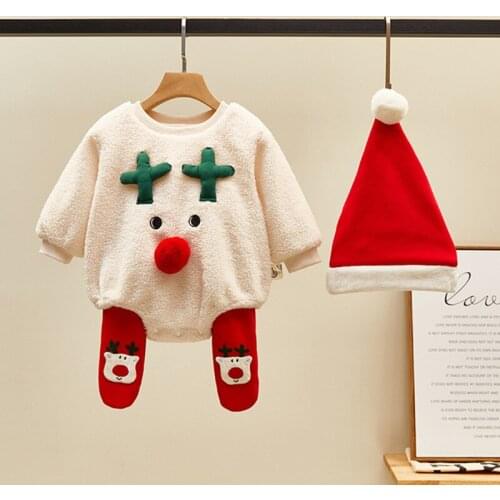 Newborn Baby Clothes Autumn Winter Suit Girl Baby Fart Clothes Spring Romper Thickening One-Piece Suit Outwear Infant Jumpsuit