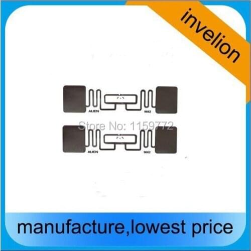 860-960mhz alien 9662 wet inlay passive rfid sticker tag UHF RFID Wet Inlay Labels / Tags Alien H3 96-Bit Adhesive GEN 2